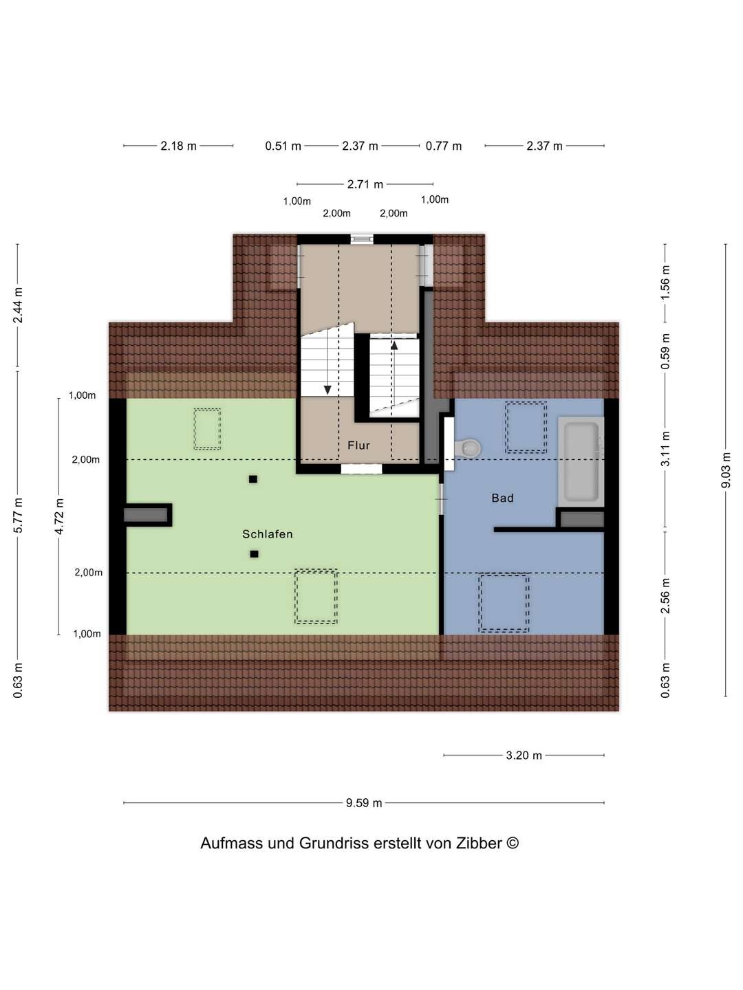 _GR Dachgeschoss MaisWhg ME Nordstr 98 230226